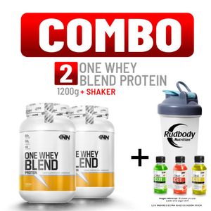 Combo Innovate Nutrition - 2 One Whey Blend Protein 1200gr Vainilla + Shaker