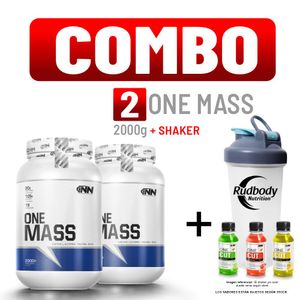Combo Innovate Nutrition - 2 One Mass 2000gr Chocolate + Shaker