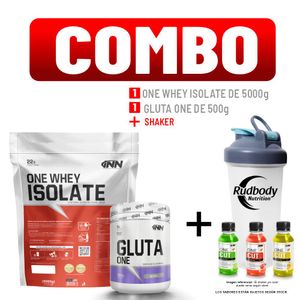 Combo Innovate Nutrition - One Whey Isolate 5000gr Chocolate + Gluta One 500gr + Shaker