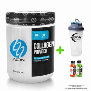 Colágeno ADN Nutrition Collagen Powder 500gr Naranja + Shaker