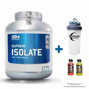 Proteína Supreme Nutrition Supreme Isolate 6.6 Libras Vainilla + shaker