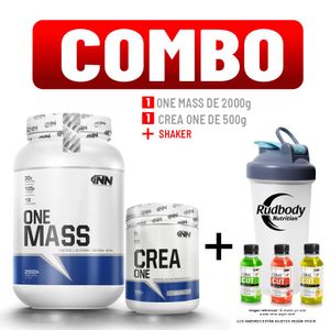 Combo Innovate Nutrition - One Mass 2000gr Vainilla + Crea One 500gr + Shaker