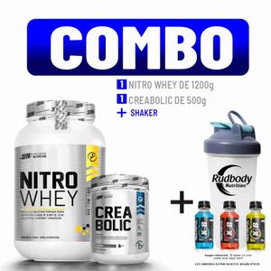 Combo Universe Nutrition - Nitro Whey 1200gr Vainilla  + Creabolic 500gr + Shaker