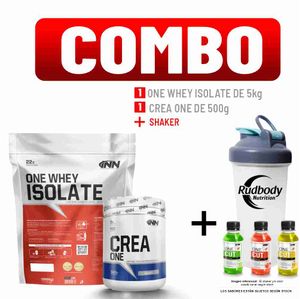 Combo Innovate Nutrition - One Whey Isolate 5000gr Vainilla + Crea One 500gr + Shaker