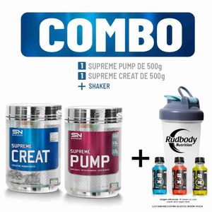 Combo Supreme Nutrition - Supreme Pump 500gr Watermelon + Supreme Creat 500gr + Shaker