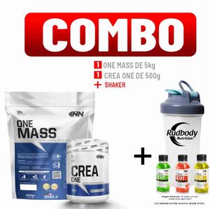 Combo Innovate Nutrition - One Mass 5000gr Chocolate + Crea One 500gr + Shaker