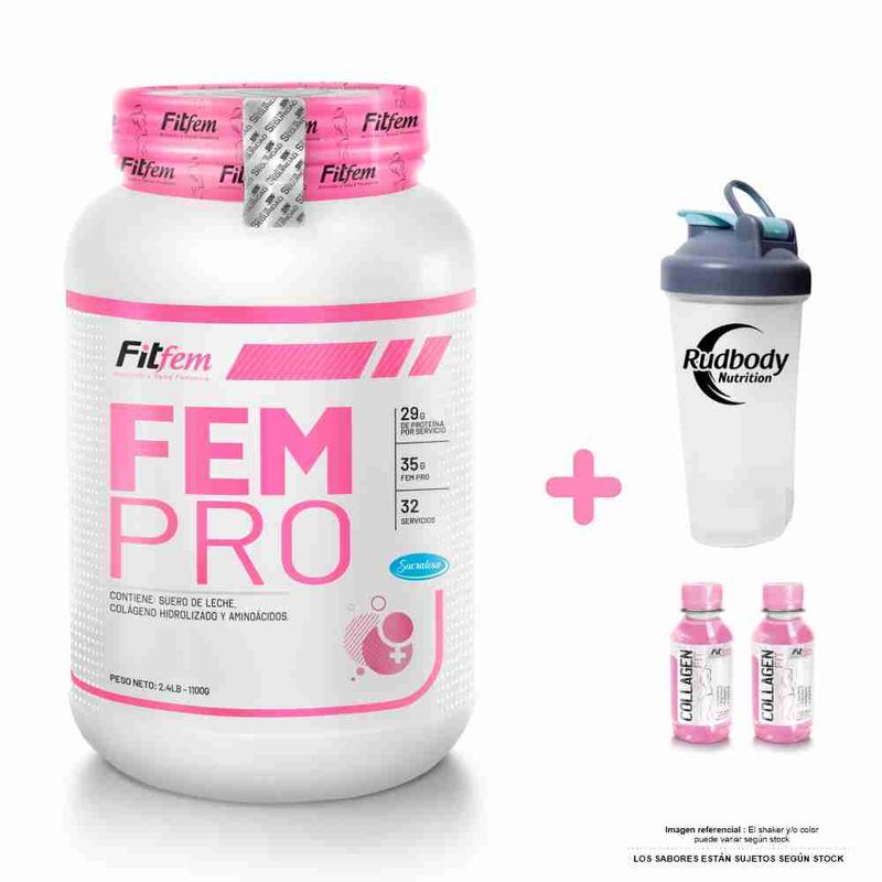 Proteína Fitfem Fem Pro 1100gr Vainilla Shaker 2121