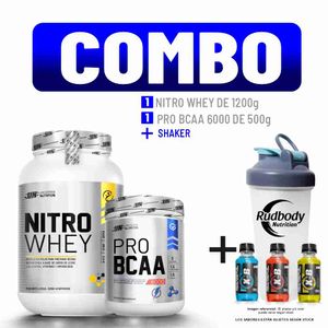 Combo Universe Nutrition - Nitro Whey 1200gr Chocolate + Pro Bcaa 6000 500gr Manzana + Shaker