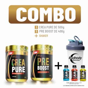 Combo Level Pro - Crea Pure 500gr + Pre Boost 400gr Fruit Punch + Shaker