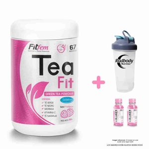 Multivitamínico Fitfem Tea Fit Frasco 100 Gr Frambuesa + Shaker