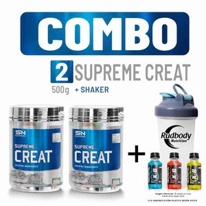 Combo Supreme Nutrition - 2 Supreme Creat 500gr + Shaker