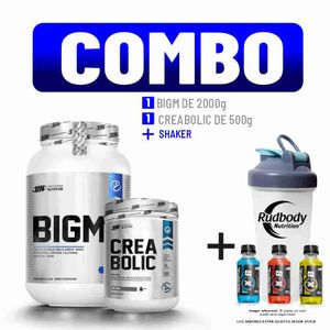 Combo Universe Nutrition - Bigm 2000gr Cookie + Creabolic 500gr + Shaker