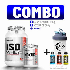Combo Universe Nutrition - Iso Whey 90 1200gr Chocolate + Nox-Up Intenze 600gr Citrus Punch + Shaker
