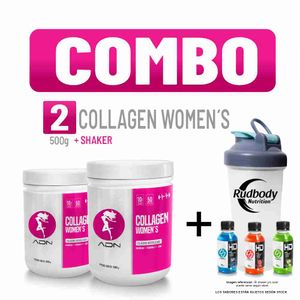 Combo Adn Women'S - 2 Collagen Women'S 500gr Fruit Punch + Shaker