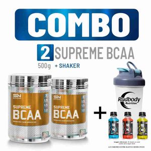 Combo Supreme Nutrition - 2 Supreme Bcaa 500gr Watermelon + Shaker
