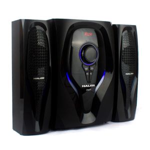 Parlante Halion HA-G62 SMART 2.1 Luz LED Bluetooth Radio FM