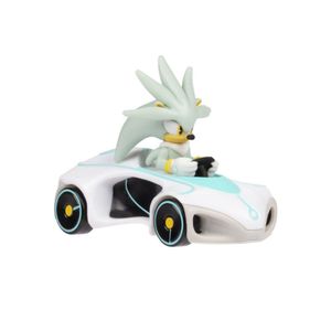 Figura Sonic Vehículo Cast Silver