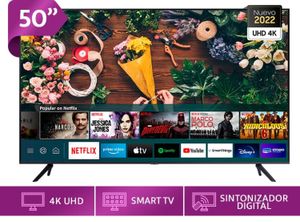 Televisor Samsung Crystal UHD 50" UIltra HD / 4k Smart UN50AU7090GXPE