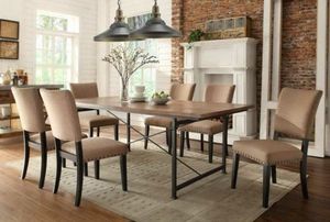 Mesa de Comedor Contemporánea Marrón Salomé 160cm