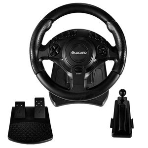 Timón con Pedales para PS4, PC, Switch, Xbox One/360 PS3 180 grados Aluca ns9877