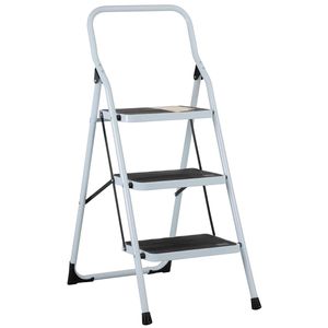 Escalera de 3 escalones Pretul  24120 plegable de acero