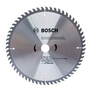 Disco 9-1/4" de Corte en Madera  Bosch 60 Dientes para Sierra Circular