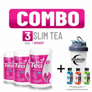 Combo Adn Women'S - 3 Slim Tea 100 Gr. Frambuesa + Shaker