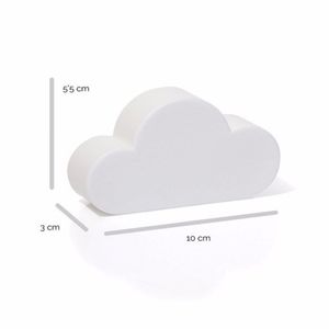 Porta Llave Magnetico Nube Blanco