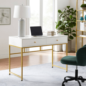 Escritorio Contemporáneo Golden Tannia Blanco