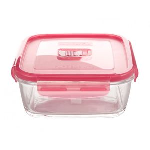 Taper cuadrada 38 Cl Pure Box Active con tapa Rosada