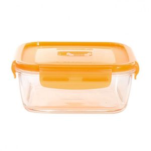 Taper Cuadrada 76 Cl Pure Box Activ con tapa Naranja