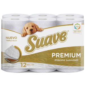 Papel Higiénico SUAVE Premium Paquete 12un