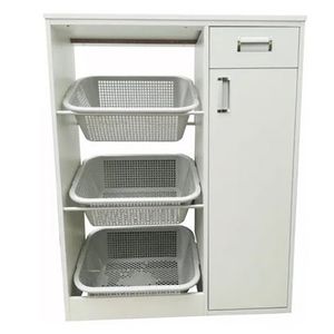 Verdulero Repostero Francia en Madera con Cajones en Blanco