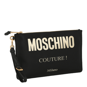 Bolso Clutch Moschino 8407-8205-1555-NS Color Oro Negro para Mujeres