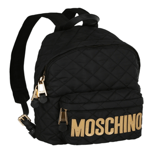 Mochila Moschino 7608-8201-2555-NS Color Oro Negro para Mujeres