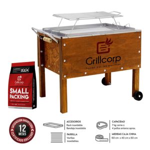 Caja China Junior Premium + Varillas Inoxidables + Carbon 2Kg