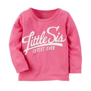 Polo Carter's Little Sis Manga Larga Rosado para Bebés Niñas