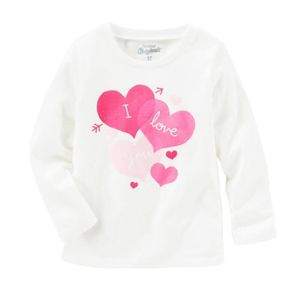 Polo Oshkosh I Love You Colección Originals Manga Larga para Bebés Niñas