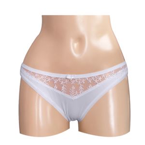 Bikini Descaderado Encaje en el Frente Blanco Peter Pan