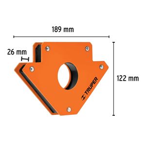Escuadra Magnética 5" para Soldar Capacidad 34 Kg Truper 15408