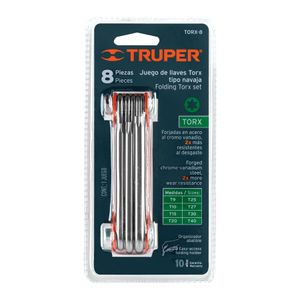 Juego de 8 Llaves Torx Truper Tipo Navaja 15569