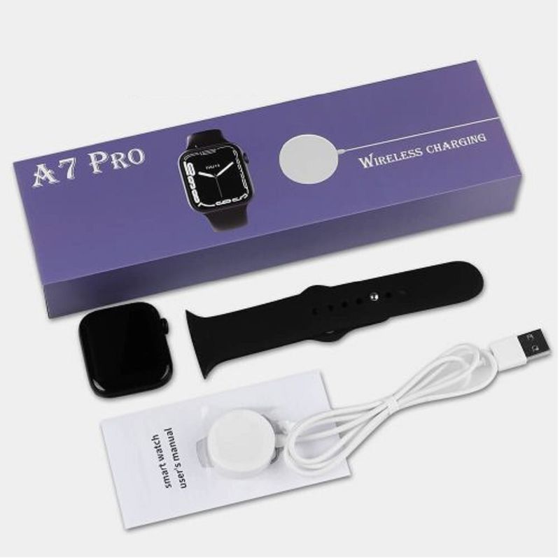 Smartwatch A7 PRO Serie 7 modelo 2022 negro Contesta llamadas Real