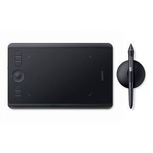 Tableta gráfica Wacom Intuos Pro Small, lápiz Pro 2, área activa 16 x 10 cm, conexión tipo-C/bluetooth, negro