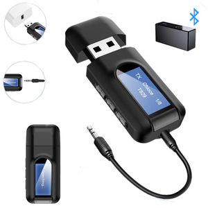 Adaptador Bluetooth 5.0 Emisor Receptor Smart Tv Pc 2 en 1 Pantalla LCD
