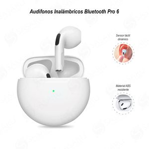 Audífonos Bluetooth Pro 6 Blanco