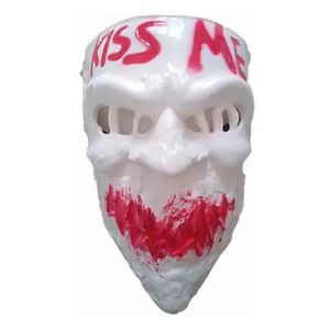 Mascara para Halloween Zombie Kiss Me Blanco