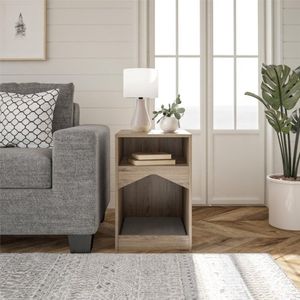 Mesa Auxiliar / Cama para Mascota Perro / Gato Bler Marrón 61cm