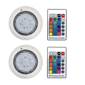 Luces LED para piscina de alta potencia con cambio de color RGB remoto Tomtop H41786-1 1  RGB White