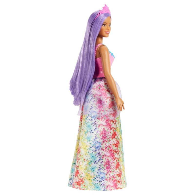 Muñeca Barbie Princesa Cabello Morado Hgr13 Real Plaza