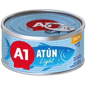 Filete de Atún A-1 en Agua y Sal Lata 140g